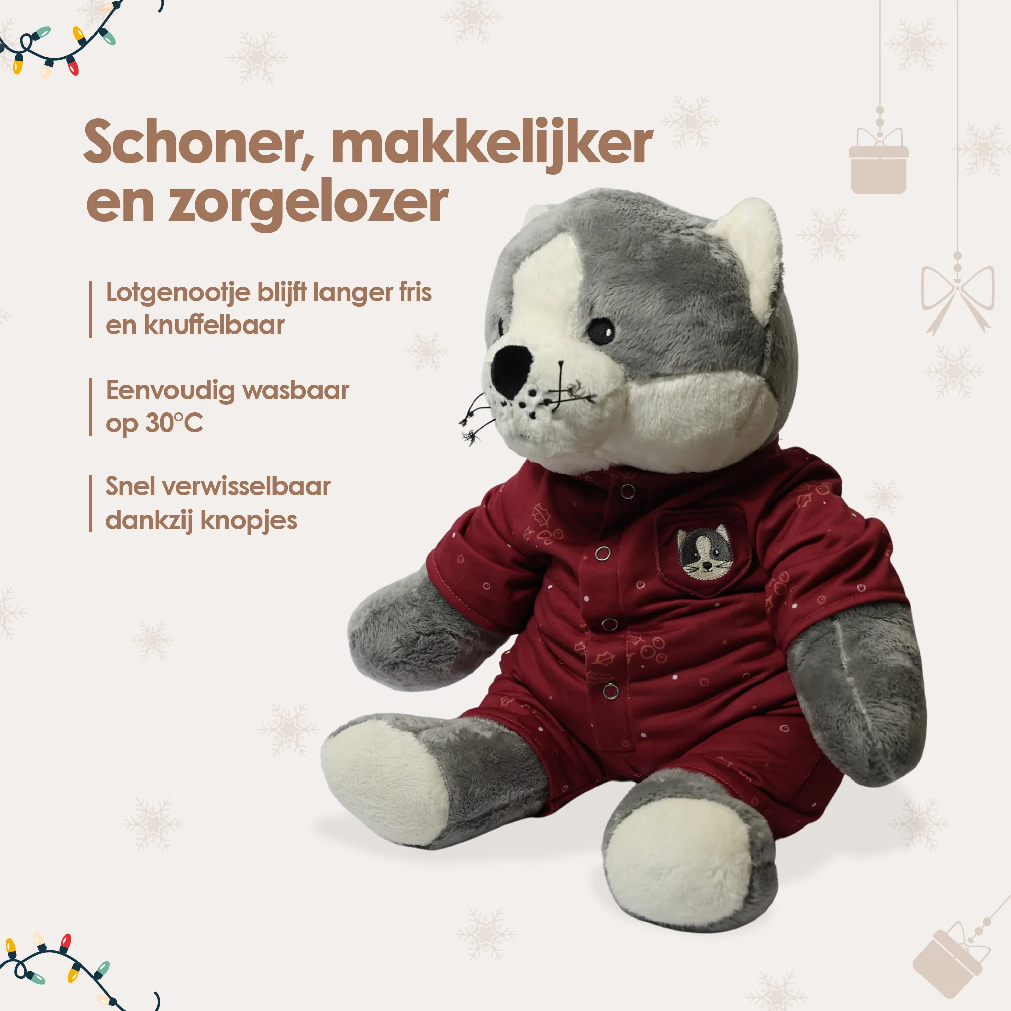 Kat Kleding Winter Lotgenootje - Image 3