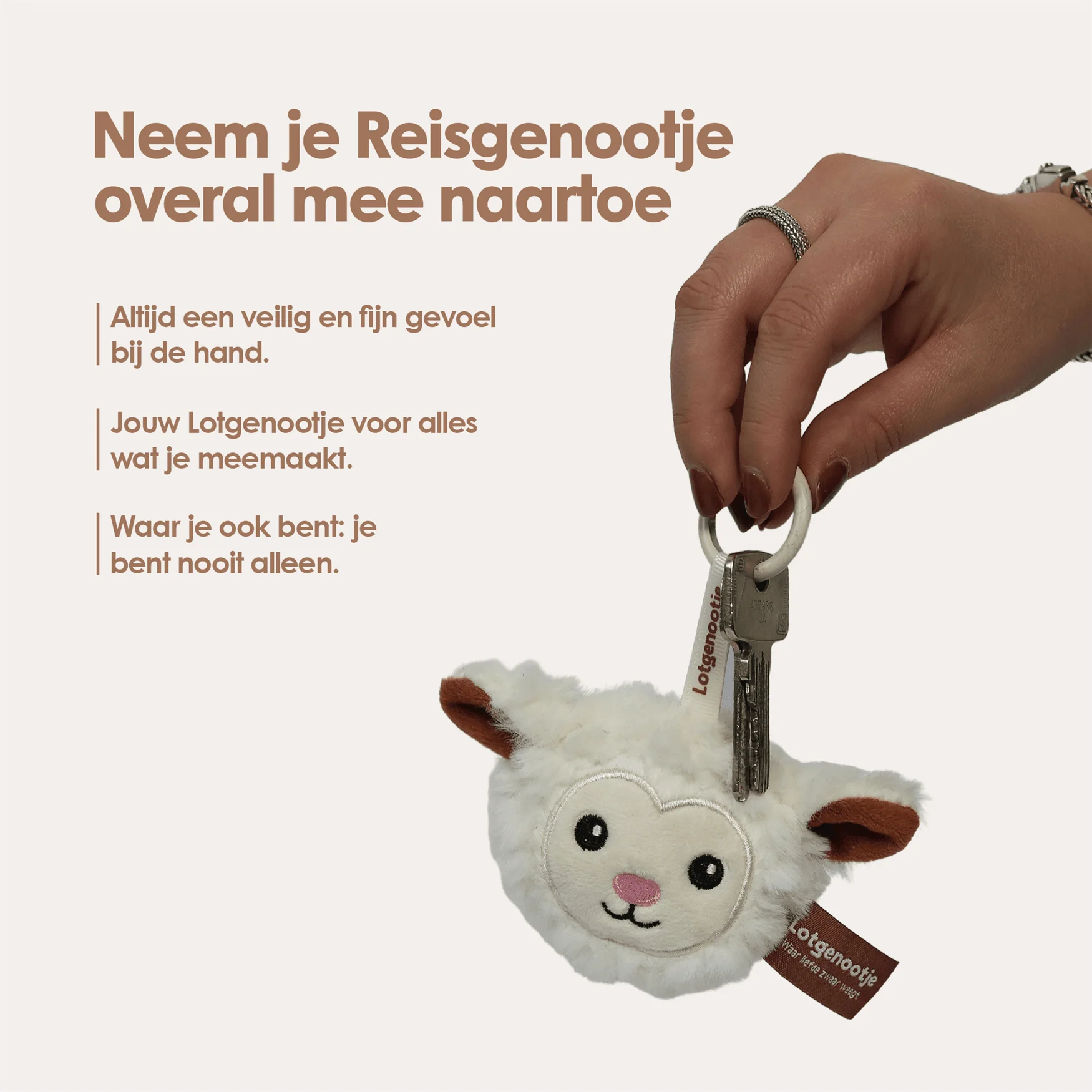 Reisgenootje Sleutelhanger Schaap - Image 3
